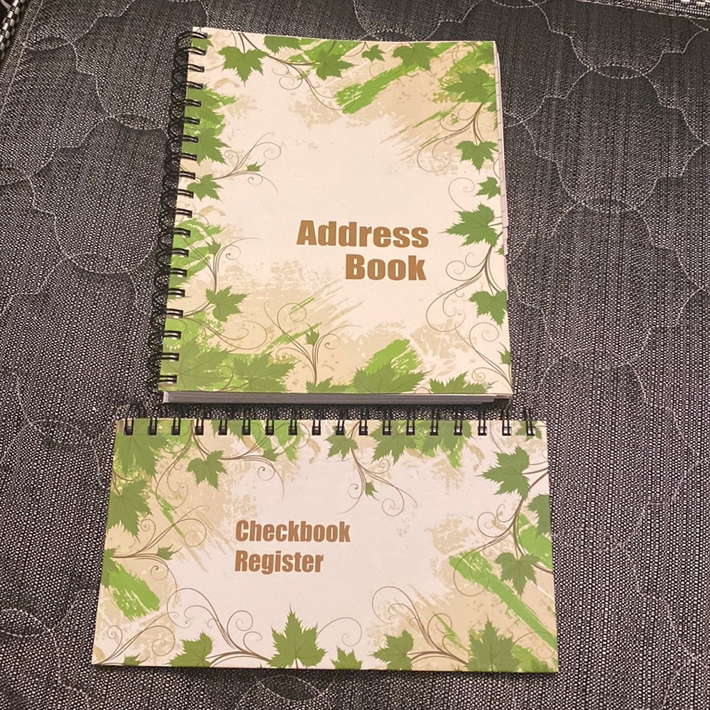 BRAND NEW Address Book & Checkbook Register